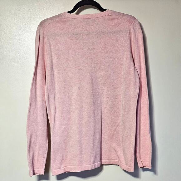 Tommy Hilfiger Women's Slim Fit V-Neck Sweater Pink Size Medium - Picture 3 of 6